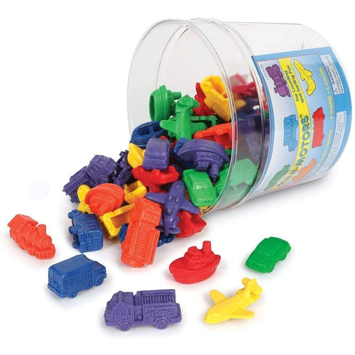 Mini Motors Counting and Sorting Fun Set, Early Math Skill | Set of 72 by Learning Resources US | Age 3+