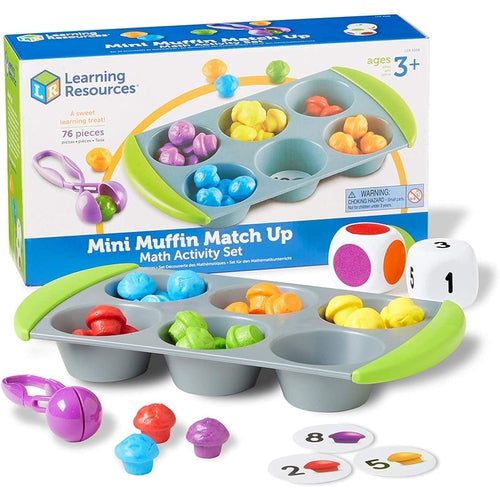 Mini Muffin Match Up  | Math Activity Set by Learning Resources US | Age 3+