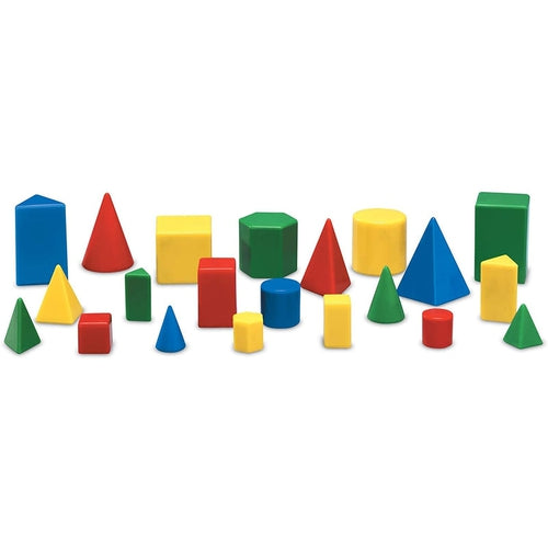 Mini Relational GeoSolids | 32-Piece Math Geometric Shapes by Learning Resources US | Age 5+