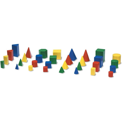 Mini Relational GeoSolids | 32-Piece Math Geometric Shapes by Learning Resources US | Age 5+
