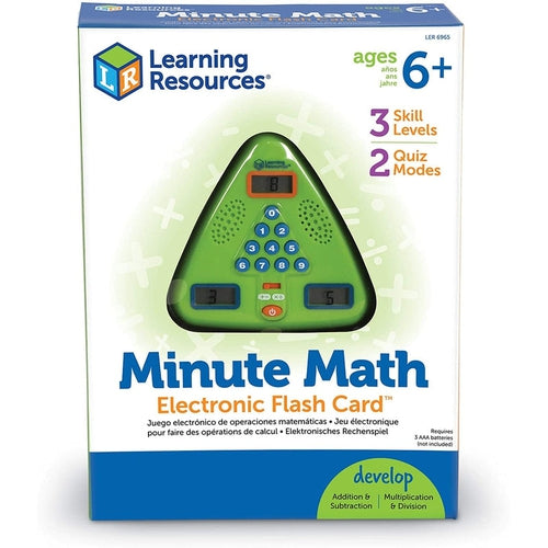 Minute Math Electronic Flash Card | Math Set by Learning Resources | Age 6+