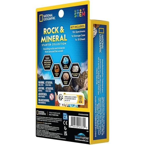 IMPULSE ROCK & MINERAL STARTER KIT | Science Set by National Geographic for Kids Age 8+