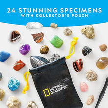 تحميل الصورة في عارض المعرض ، Rock Mineral and Fossil Advent Calendar with 24 Gemstones | Science Exploration Kit by National Geographic | Ages 6+
