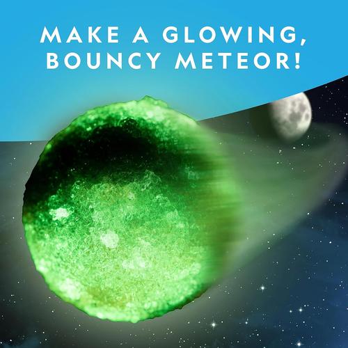 National Geographic Glow-In-The-Dark Meteor | Create 2 Glowing, Bouncy Metor Balls, Science Set for Kids Age 8+