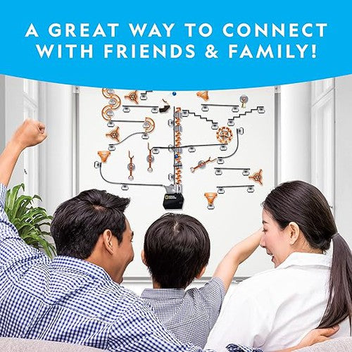 میگنیٹک ماربل رن - 75 ٹکڑے | نیشنل جیوگرافک کا تعمیراتی سیٹ | 8 سال اور اس سے زیادہ کی عمر کے لیے