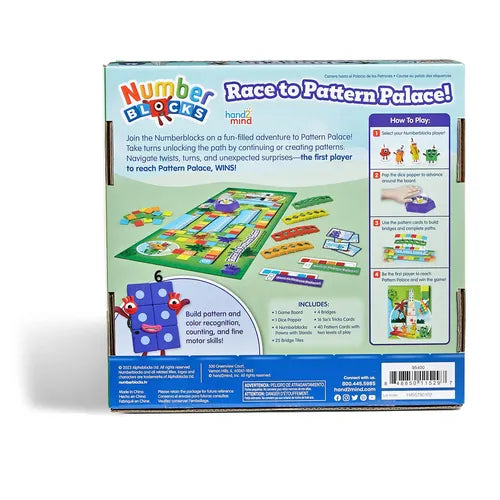 Numberblocks® Race to the Pattern Palace | Math Board Game for Kids Ages 3+