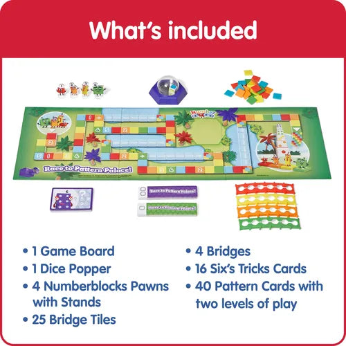 Numberblocks® Race to the Pattern Palace | Math Board Game for Kids Ages 3+