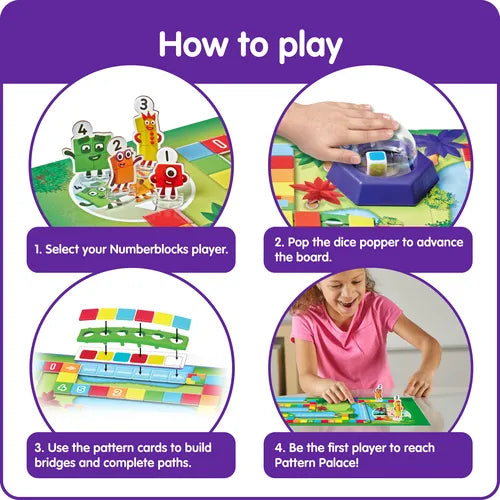 Numberblocks® Race to the Pattern Palace | Math Board Game for Kids Ages 3+
