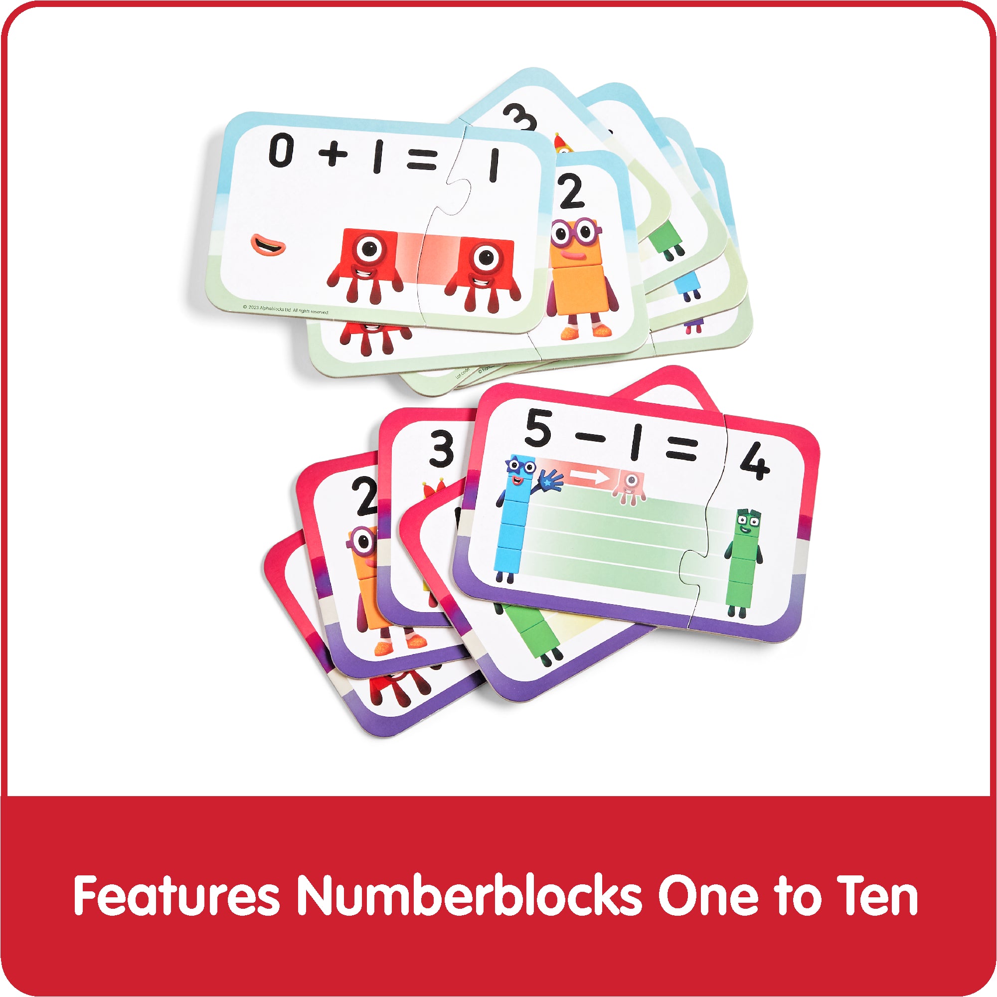 Numberblocks Adding and Subtracting Puzzle Set | 40 pcs Math Set by Hand2Mind US | Educational Toy for Kids Age 3+