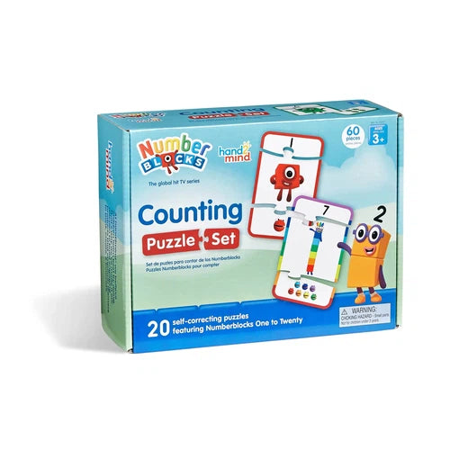 Numberblocks Counting Puzzle Set | 60 pcs Math Set by Hand2Mind US | Educational Toy for Kids Age 3+