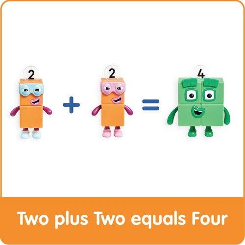 مجموعة مجسمات Numberblocks Four and The Terrible Twos | مجموعة الرياضيات من Hand2Mind US | لعبة تعليمية للأطفال من سن 3 سنوات فما فوق 