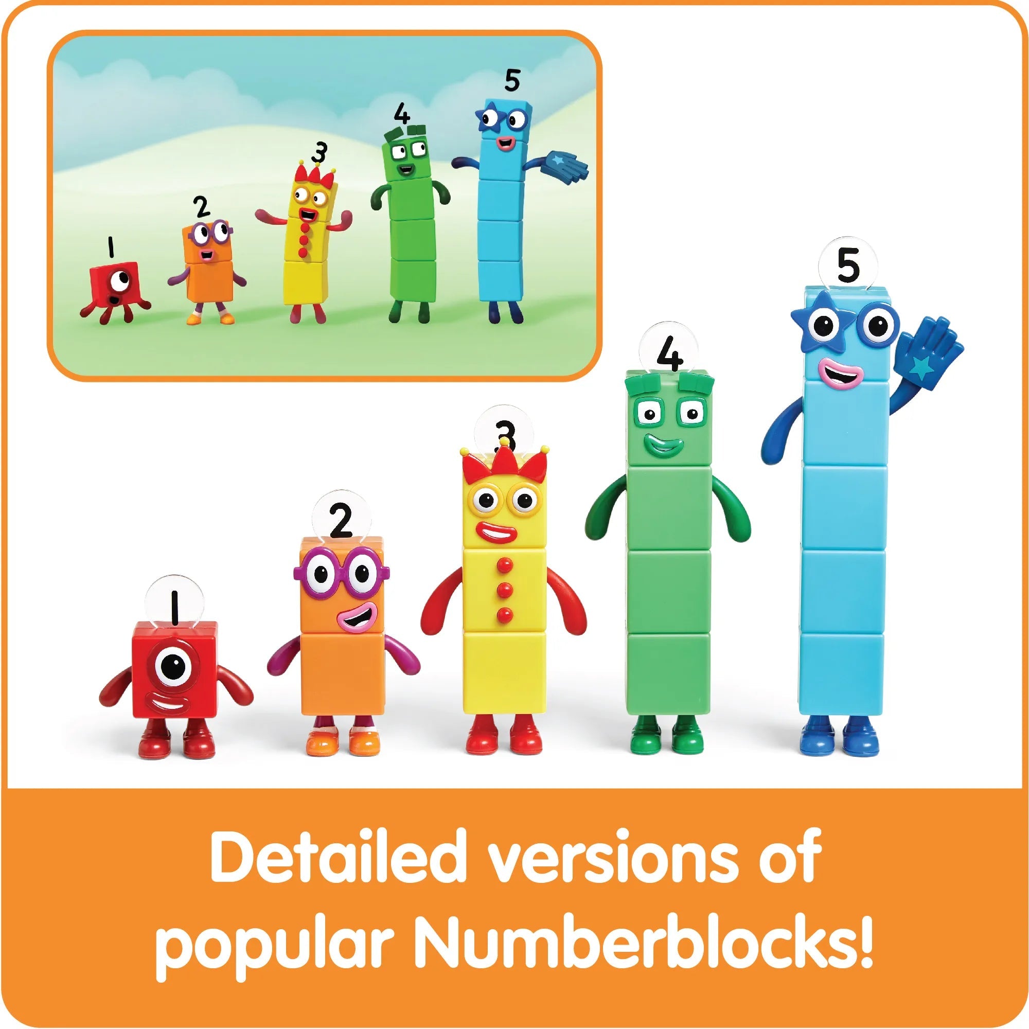 مجموعة Numberblocks Friends من واحد إلى خمسة | مجموعة الرياضيات من Hand2Mind US | لعبة تعليمية للأطفال من سن 3 سنوات فما فوق 