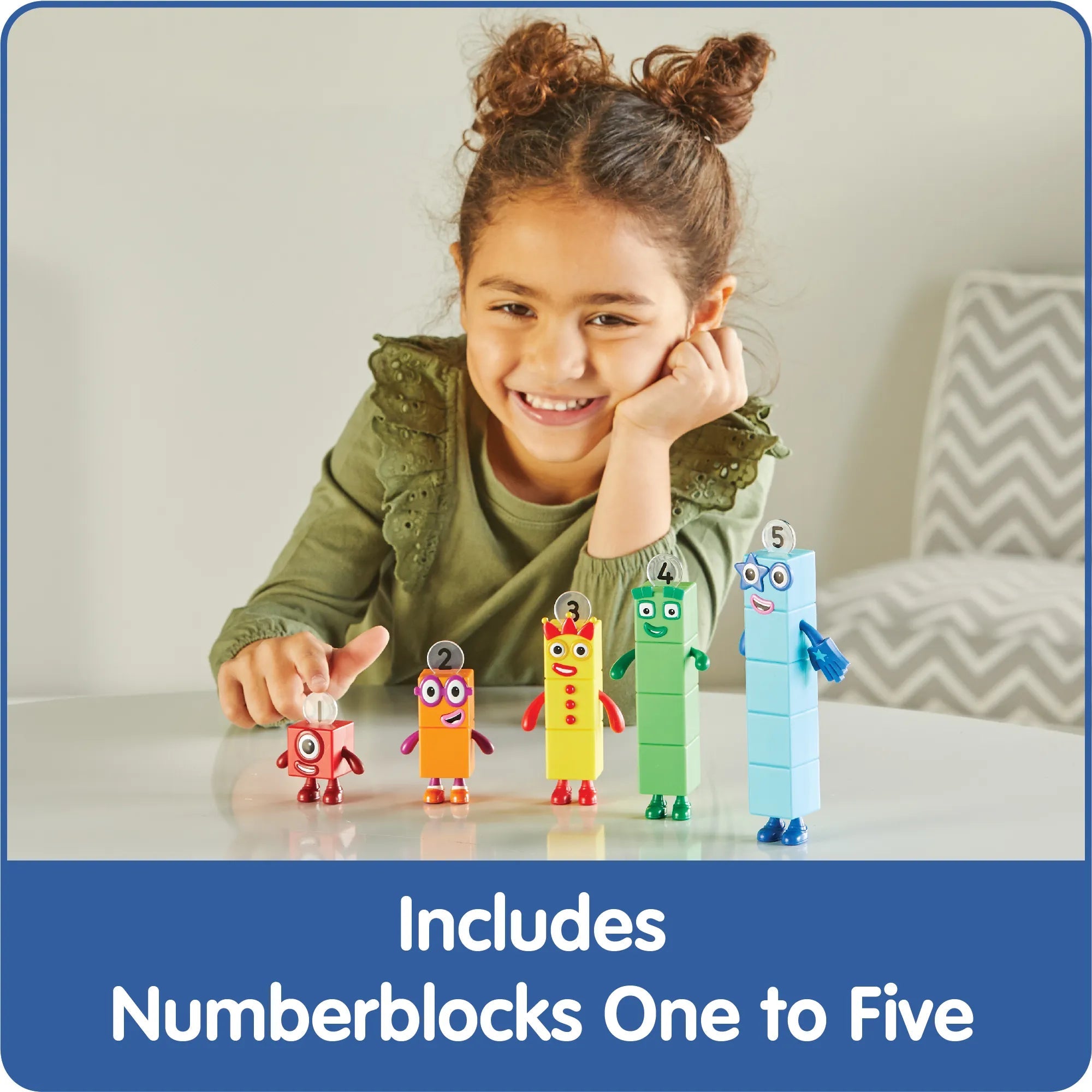 Numberblocks Friends One to Five Figure Set | Math Set by Hand2Mind US | Educational Toy for Kids Age 3+