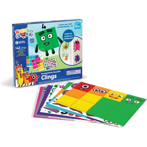 Numberblocks Reusable Clings | 142 Clings, Counting Math Set by Hand2Mind US | Educational Toy for Kids Age 3+