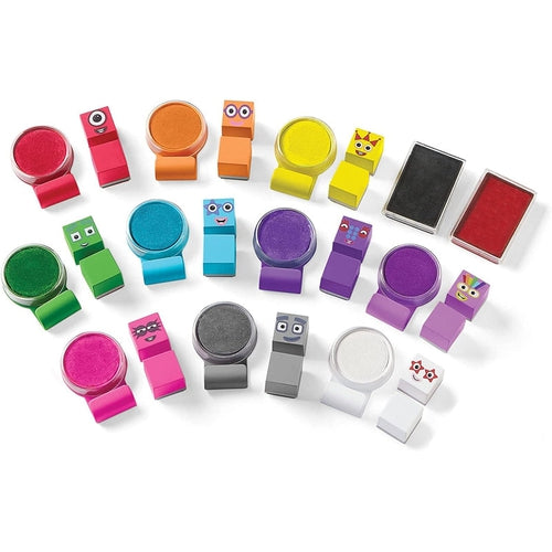 Numberblocks Stampoline Park Stamp Activity Set 32 قطعة | أحبار وفنون وحرف قابلة للغسل تم تعيينها بواسطة Learning Resources US للأطفال من سن 3 سنوات فما فوق