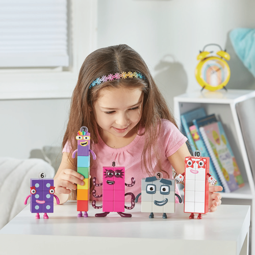 Numberblocks® Friends Six to Ten Figure Pack | Math Collectible Figures by Hand2Mind for Kids Ages 3+