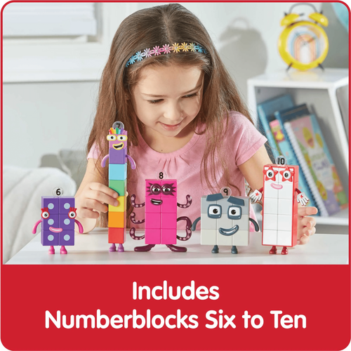 Numberblocks® Friends Six to Ten Figure Pack | Math Collectible Figures by Hand2Mind for Kids Ages 3+