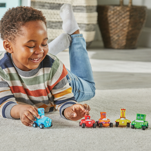 مجموعة من 5 قطع من مركبات Numberblocks® الصغيرة | شخصيات رياضية للأطفال من سن 3 سنوات فما فوق