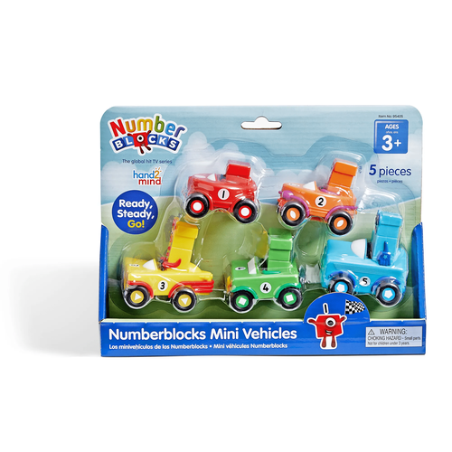 Numberblocks® Mini Vehicles, Set of 5 | Math Figures for Kids Ages 3+