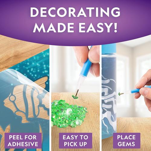 Ocean Night-Light Craft Kit - RTOCEANLT | Decorate with 1000+ GEMS NightLight | Art/Craft Kit by National Geographic for Kids Ages 8+