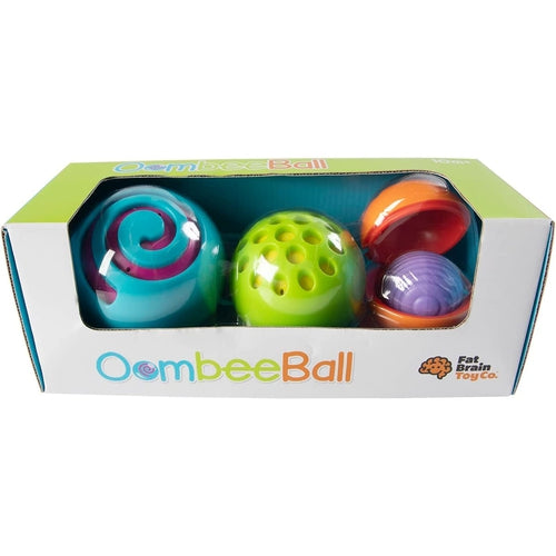 Oombee Ball Connected Uniquely Textured Balls for Sensory Development | by Fat Brain US for Kids age 6m+