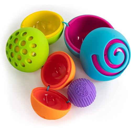 Oombee Ball Connected Uniquely Textured Balls for Sensory Development | by Fat Brain US for Kids age 6m+