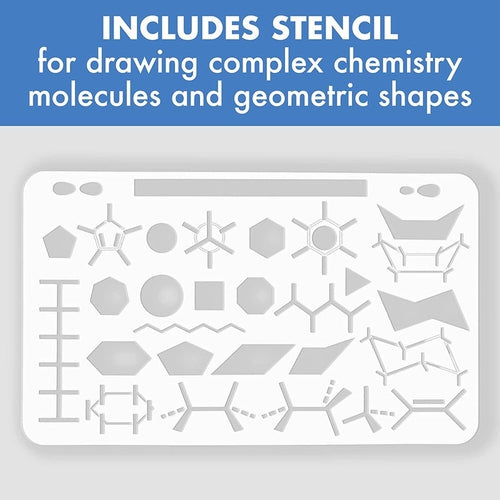 Organic Chemistry Molecular Model Kit | 425 Piece with Atoms, Bonds, Removal Tool, and Bonus Molecular Stencil | Science Set by Old Nobby | Age 12+