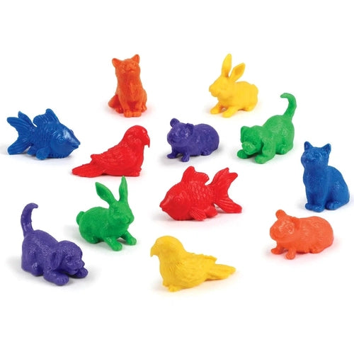 Pet Counters  | Counting, Sorting, Early Math Fun | Set of 72 pcs by Learning Resources US | Age 3+