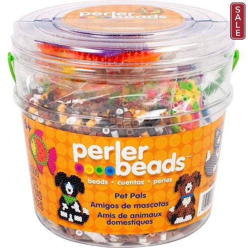 Pet Pals - دلو خرز متنوع ، 8004 قطعة ، من Perler | سن 6+