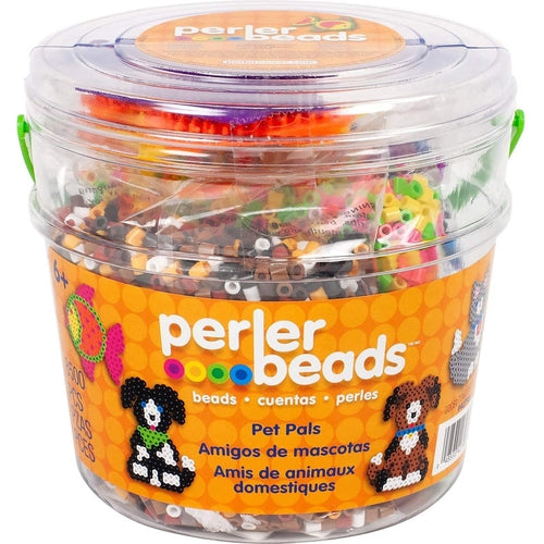 Pet Pals - دلو خرز متنوع ، 8004 قطعة ، من Perler | سن 6+