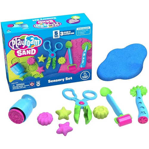 مجموعة حسية من الرمل من Playfoam® - EI-2232 │مجموعة فنية وحرفية من Learning Resources للأطفال بعمر 3 سنوات فما فوق 