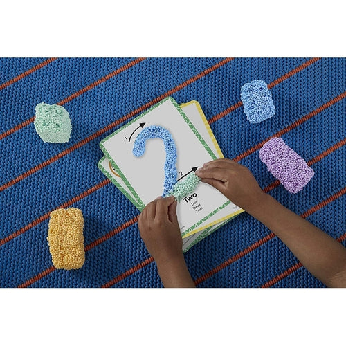 Playfoam® Shape & Learn Numbers Set | Non-Toxic, Sensory, Shaping Foam Fun, and Flash Cards | Art and Craft set by Educational Insights US | Age 3+