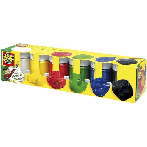 Poster Paint 6-Pieces, 50ml | Water-based Art Set by SES Creative NL | Age 5+