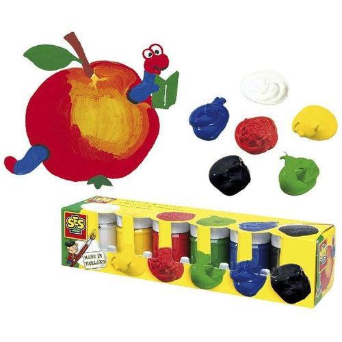 Poster Paint 6-Pieces, 50ml | Water-based Art Set by SES Creative NL | Age 5+