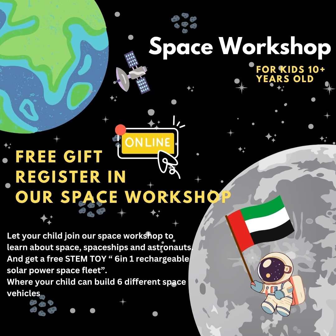 Space Workshop Registration + Space Gift (Solar Robot 6 in 1 upon registration) - Online Science Workshop for Kids Age 10+