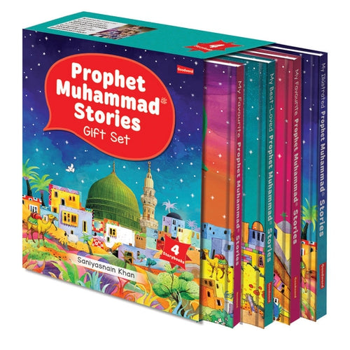 Prophet Muhammad Stories Gift Set | Four Hardbound Books in a Slipcase | Islamic Books by Goodword for Kids Age 7+