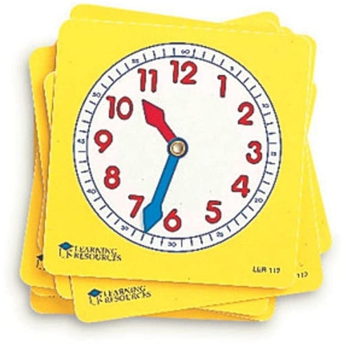 أقراص ساعة التلميذ ، مجموعة من 10 قطع | مجموعة الرياضيات من ليرنينج ريسورسيز أمريكا | سن 5 سنوات فأكثر