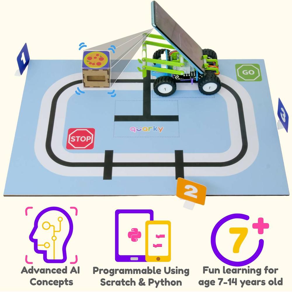 Quarky Ultimate Robot | AI Robotics STEM Kit by STEMpedia for Kids Ages 8+