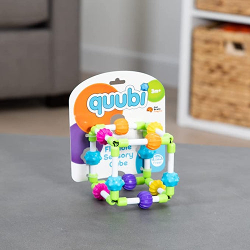 Quubi by Fat Brain Toys | 3 ماہ سے زیادہ عمر کے بچوں کے لیے ابتدائی نشوونما اور تعلیمی بچوں کا کھلونا۔ 