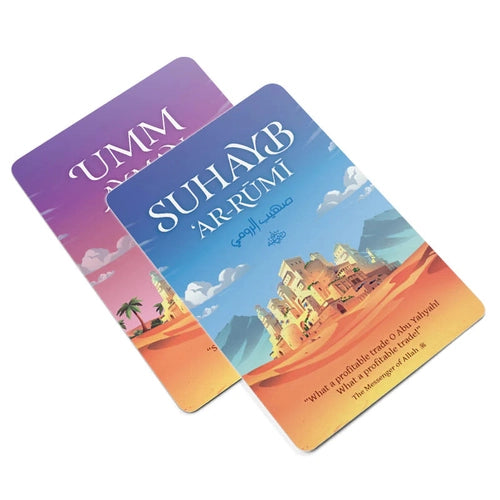 Sahaba Cards | 34 well-known and legendary Companions | Islamic flashcards by LearningRoots UK | Age 3+