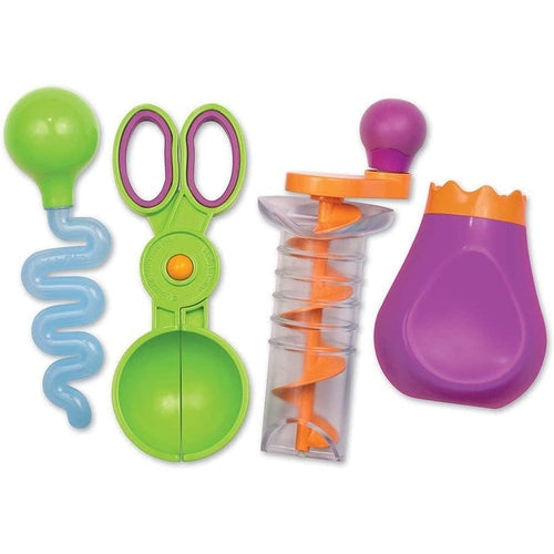 Learning Resources Sand & Water Fine Motor Tool Set | Sensory Toy Easy Grip Science kit for kids Age 3+