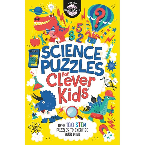 ألغاز العلوم للأطفال الأذكياء - أكثر من 100 من ألغاز العلوم ، التكنولوجيا ، الهندسة ، و الرياضيات -  لتمرين عقلك من باستر بوكس | سن 8 سنوات فأكثر