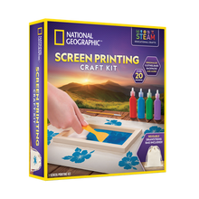 Load image into Gallery viewer, Screen Printing Craft Kit | Art &amp; Craft Set by National Geographic for Kids Age 10+

