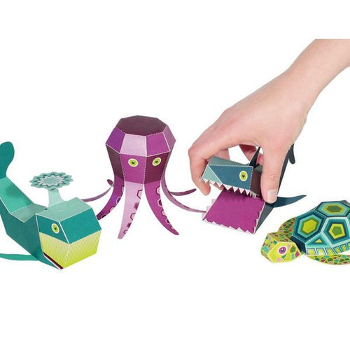 Sea Animals - Paper Art Kit, by Pukaca PT | Age 6+