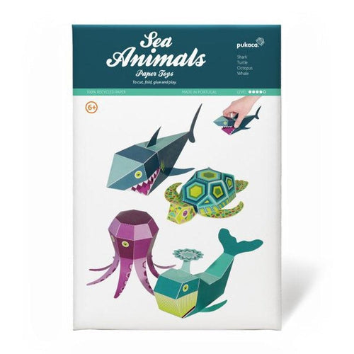 Sea Animals - Paper Art Kit, by Pukaca PT | Age 6+