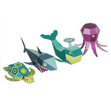 Load image into Gallery viewer, Sea Animals - Paper Art Kit, by Pukaca PT | Age 6+
