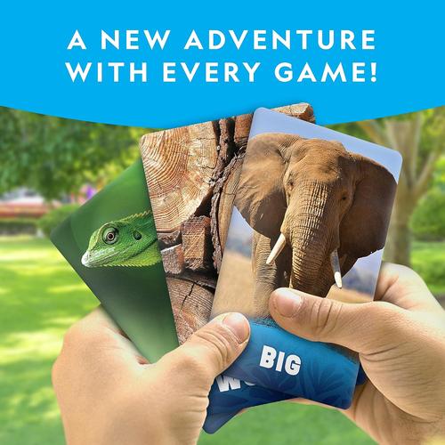 Seek & Match Scavenger Hunt Card Game - NGSCAVHUNT | 40 Jumbo-Sized Cards Brain 5 Games by National Geographic for Kids Ages 3+