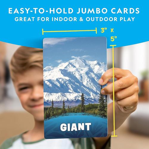 Seek & Match Scavenger Hunt Card Game - NGSCAVHUNT | 40 Jumbo-Sized Cards Brain 5 Games by National Geographic for Kids Ages 3+