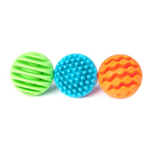 Load image into Gallery viewer, Sensory Rollers -  3 Silicon Spheres | Montessori set by Fat Brain US for Kids age 6 Months+
