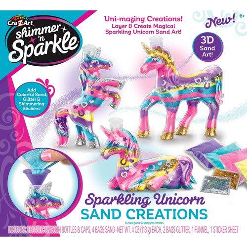 Shimmer ’N Sparkle - Sparkling Unicorn Sand Art Creations | Art and Craft Set by Cra-Z-Art for Kids Age 6+